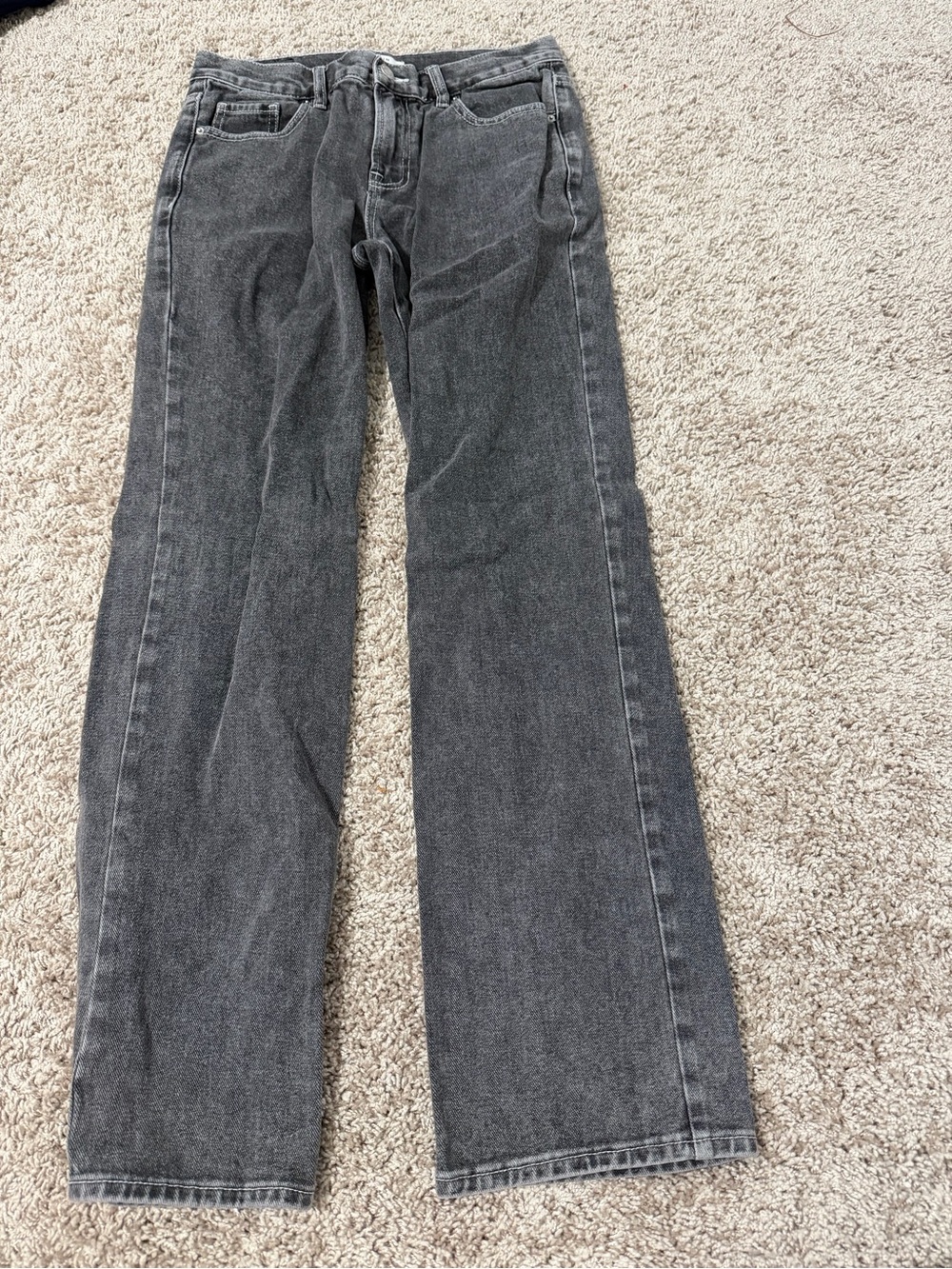 PacSun Women's Flare Jeans in Washed Charcoal